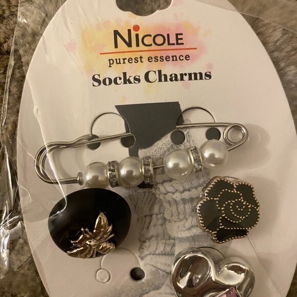 Nicole Charms for personalizing Socks, Jackets, Bags Etc.. NWT #2 - Picture 2 of 4